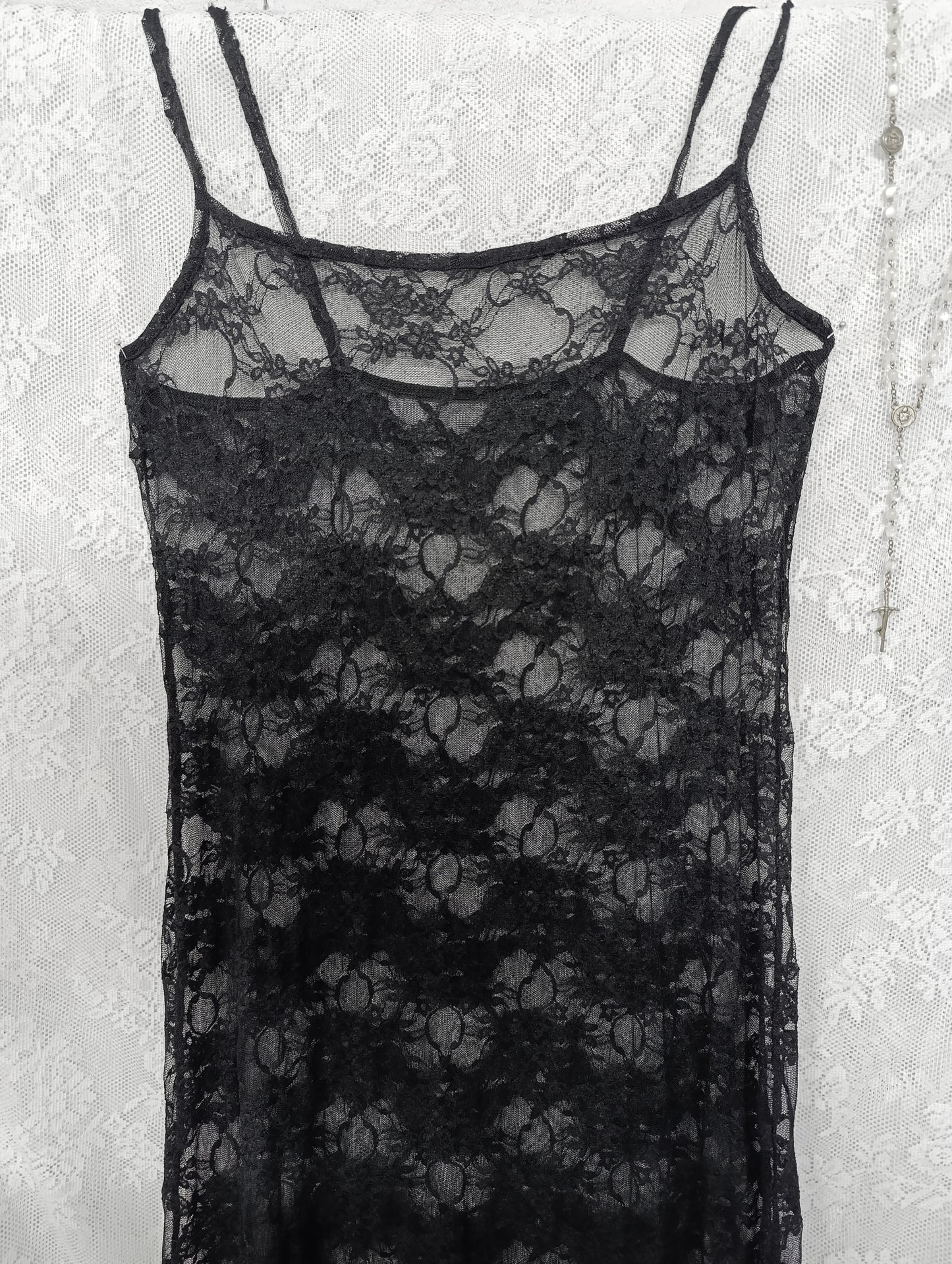 Sheer Lace Maxi Dress ⛦